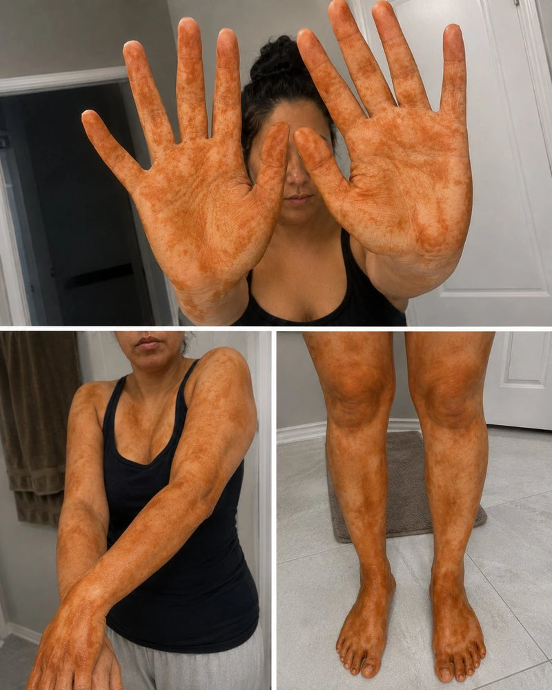 2. Adiós a las manos naranjas, las manchas en el cuerpo y el olor a químico del autobronceador