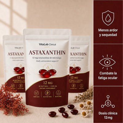 Vitalab Clinical® Astaxanthin — Para el ardor y la sequedad de tus ojos
