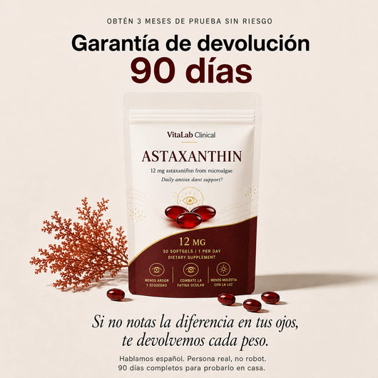Vitalab Clinical® Astaxanthin — Para el ardor y la sequedad de tus ojos