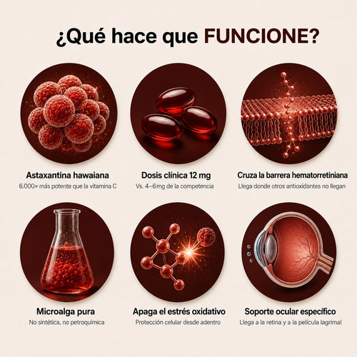 Vitalab Clinical® Astaxanthin — Para el ardor y la sequedad de tus ojos