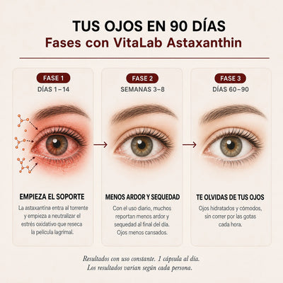 Vitalab Clinical® Astaxanthin — Para el ardor y la sequedad de tus ojos