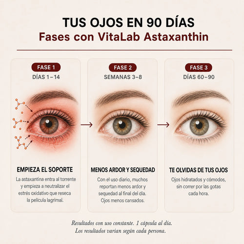 Vitalab Clinical® Astaxanthin — Para el ardor y la sequedad de tus ojos
