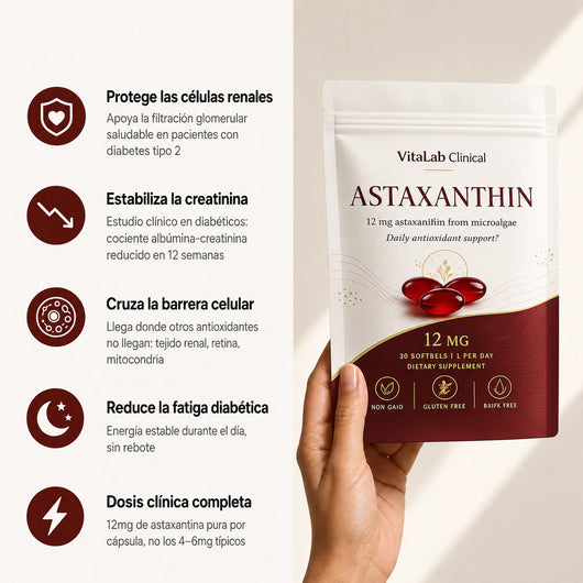 VitaLab Clinical®  - Astaxanthin de 12 mg.