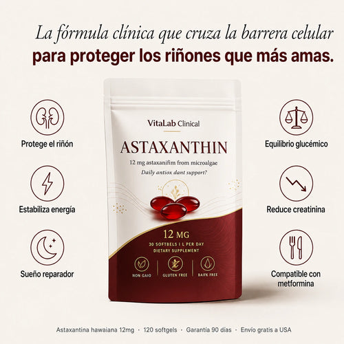 VitaLab Clinical®  - Astaxanthin de 12 mg.